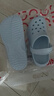 名創(chuàng)優(yōu)品（MINISO）洞洞鞋男女夏季外穿沙灘涼鞋防滑厚底踩屎感包頭涼拖鞋 藍36-37 曬單實拍圖