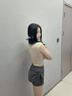 自由系運(yùn)動(dòng)裙褲女夏季新款高腰提臀假兩件訓(xùn)練短褲普拉提跑步健身瑜伽服 曬單實(shí)拍圖