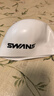 SWANS泳帽專業(yè)鋼盔游泳男女專業(yè)硅膠防水護(hù)耳競(jìng)速不勒頭時(shí)尚游泳帽 SPM103-2白色 曬單實(shí)拍圖