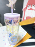 星巴克（Starbucks）玻璃杯550ml玻璃吸管杯咖啡杯幻夢物語系列男女式畢業(yè)禮物 曬單實拍圖