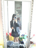 圣洛鋒學(xué)院風(fēng)女學(xué)生JK制服西裝基礎(chǔ)款秋冬季西服外套套裝演出服校服班服 煙灰裙+黑西裝+白襯衫+領(lǐng)帶+勛章 M 95-105斤 曬單實(shí)拍圖