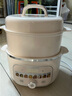 九陽（Joyoung）電燉鍋熱水快燉多功能鍋2.8L電燉盅燉湯盅燕窩鍋養(yǎng)生鍋寶寶輔食bb粥迷你煮粥煲湯鍋白瓷GD329Z 曬單實拍圖