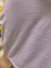 JOAE【超爽系列】高級感女士睡裙睡衣女精梳純棉寬松家居服浪漫紫2XL 曬單實拍圖