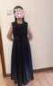 思妙星兒童主持人禮服赫本風(fēng)女童高端鋼琴演奏演出服大童小提琴晚禮服裙 黑色長(zhǎng)款 120 曬單實(shí)拍圖