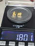 周六福（ZLF）黃金耳飾女款足金閃砂金秋月桂系列桂花玉兔耳釘 計價(jià) 一對-1.87g 曬單實(shí)拍圖