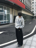 GAP【情人節(jié)】男女裝秋季新款logo印花抓絨寬松套頭連帽衫衛(wèi)衣786923 曬單實(shí)拍圖
