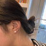 LnieerS999足銀童趣木馬螺絲耳釘女輕奢百搭養(yǎng)耳洞耳環(huán)洗睡免摘兒童耳飾 童趣木馬螺絲耳釘【S999銀】 曬單實(shí)拍圖