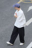 NYING短袖polo衫男25夏季新款美式潮牌半拉鏈t恤大碼寬松五分袖上衣服 白色 XL （125-145斤） 曬單實拍圖