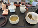 璞器汝窯蓋碗公道杯茶漏功夫茶具三件套三才碗過濾網茶濾茶海泡茶碗 曬單實拍圖