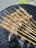 內(nèi)蒙羊肉串清真新鮮原切散養(yǎng)羔羊肉串戶外露營燒烤套餐 原切羊肉串凈重1斤30串 曬單實拍圖