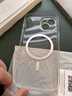 倍思 適用蘋(píng)果14手機殼磁吸充電 iPhone14保護套高端Magsafe磁吸殼超薄氣囊防摔手機殼男女款 透明 曬單實(shí)拍圖