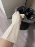 JRDD丁腈橡膠手套加長耐用廚房洗碗工業(yè)清潔手套防滑耐磨丁晴手套 白色 #8（M碼） 【3雙】 33CM 曬單實拍圖