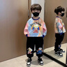 奧特曼衣服男童秋裝套裝2025新款兒童衛(wèi)衣衛(wèi)褲兩件套帥氣男孩扎染上衣潮 圖片色 100 建議90-100cm3-4歲 曬單實拍圖