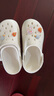 名創(chuàng)優(yōu)品（MINISO）洞洞鞋男女夏季外穿涼鞋防滑厚底踩屎感包頭涼拖鞋 卡其+海洋星星 曬單實(shí)拍圖