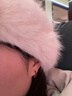 Jay 2025新款方形酒紅色耳環(huán)女百搭耳釘520送女朋友老婆禮物 曬單實拍圖
