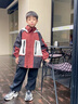 G.DUCKKIDS兒童裝男童沖鋒衣2025新款三合一可拆卸加絨外套春秋冬季大童加厚 酒紅色 三合一 150 cm 曬單實拍圖