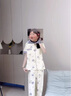 莫代爾睡衣女純棉夏季短袖長(zhǎng)褲2025新款甜美開衫夏天休閑家居服媽媽套裝 主圖款:YM3709杏衣紫花卉翻領(lǐng)開 M [睡衣與平常衣服尺碼不同] 曬單實(shí)拍圖