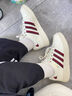 adidas NY 90 STRIPES經(jīng)典運(yùn)動(dòng)板鞋男女春季新款阿迪達(dá)斯三葉草 漢玉白/紅色/金色     35.5 曬單實(shí)拍圖