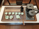 石福記實(shí)木茶盤(pán)家用辦公燒水壺一體全自動(dòng)木茶臺高檔天然整塊茶具茶托盤(pán) 茶盤(pán)+越一 PT20電器 85*43*4.5CM 曬單實(shí)拍圖