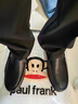 大嘴猴（paul frank）休閑褲男士褲子男夏季天絲薄款時尚休閑直筒褲男褲 4XL  黑灰色  曬單實拍圖
