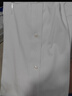 羅蒙（ROMON）【桑蠶絲免燙】短袖襯衫男士白襯衫修身襯衣商務(wù)職業(yè)男白色2XL 曬單實拍圖