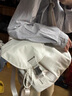 LULULAM LULU時尚背包運動戶外包Drawstring輕便防水雙肩包抽繩水桶背包戶外運 白色 曬單實拍圖