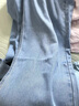 真維斯冰絲牛仔褲女2025春夏季薄款高腰直筒寬松闊腿褲天絲垂感拖地褲子 淺藍(lán)色九分(建議身高158CM以下) XL (建議123-135斤) 曬單實拍圖