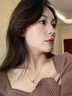 鉑邦詩(shī)（BOBANGSHI）莫比烏斯環(huán)項鏈女士2025新款18K彩金吊墜高級感情人節生日禮物女 18K金項鏈+鑲真鉆【永生花禮盒】 曬單實(shí)拍圖