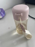 WOIBABY適配貝親直飲吸管奶瓶配件學(xué)飲吸管水杯蓋寬口徑手柄三代通用 粉色（12個(gè)月+）吸管彈力杯蓋+手提繩 曬單實(shí)拍圖