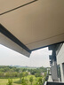 紫葉（ziye）遮陽棚伸縮式雨棚手搖庭院陽臺電動戶外防雨遮陽蓬折疊商鋪遮雨棚 曬單實拍圖