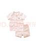 拉比嬰兒衣服兒童內(nèi)衣套裝夏季薄款男女寶寶短袖內(nèi)衣褲 淺杏66 曬單實(shí)拍圖