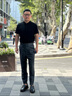 恒源祥（hengyuanxiang）皮鞋男士一腳蹬商務(wù)休閑套腳軟底透氣駕車樂福單鞋 J1628 黑色 41 曬單實(shí)拍圖