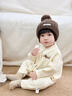 G. DUCKKIDS新生嬰兒衣服開(kāi)春外出服男寶寶春裝針織連體衣嬰幼兒毛衣嬰童哈衣 寶寶單層爬服 66cm (建議5-14斤) 曬單實(shí)拍圖