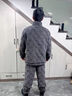 俞兆林睡衣男士秋冬季珊瑚絨加絨加厚絨可外穿保暖學(xué)生家居服24年新款 NSCJF-L006深灰方格拉鏈（主推款 XL （130斤-150斤） 曬單實拍圖