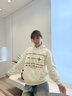BJHG不計后果美式創(chuàng)意連帽衛(wèi)衣男秋季新款暖皮重磅休閑寬松情侶長袖女 淺杏色 S 曬單實拍圖