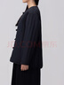 無印良品（MUJI）女式 復(fù)合 無領(lǐng)盤扣夾克 女外套新中式女裝上衣25年春季BDD90C5S 黑色 M （160/84A） 曬單實(shí)拍圖