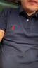 Polo Ralph Lauren 拉夫勞倫【七夕禮物】男裝 經(jīng)典款修身網(wǎng)眼布短袖網(wǎng)球衫RL13503 400-藍色 S 曬單實拍圖