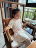 安若童新復古回潮旗袍夏裝2024新款女童真絲中國風(fēng)旗袍裙桑蠶絲連衣裙旗 錦鯉浮香（珍珠款） 110 曬單實(shí)拍圖