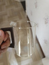 裕昶高硼硅玻璃杯家用客廳耐高溫泡茶杯水杯套裝待客透明喝水杯子水具 6杯+黑色杯架 曬單實(shí)拍圖