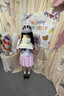 馨瑞緣（XINRUIYUAN）碎花連衣裙子女夏季2025新款法式甜美可愛(ài)花邊蛋糕蓬蓬公主短 粉紅色 曬單實(shí)拍圖