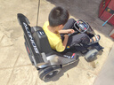 杜莎菲尼兒童漂移卡丁車(chē)米國隊長(cháng)電動(dòng)車(chē)極速20km/h遙控兒童節六一生日禮物 烤漆灰+頭盔護具 曬單實(shí)拍圖