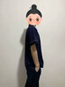 貓人夏季純棉睡衣男士短袖睡褲100%全棉春秋家居服套裝三件套 藏青三件套 【100%純棉】 XL 【175-182cm/155-175斤】 曬單實(shí)拍圖