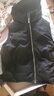 杰克·瓊斯（JACK&JONES）男裝春秋新款時(shí)尚潮百搭舒適上衣字母直筒連帽拉鏈棉服馬甲男 E43純黑色 L 180 曬單實(shí)拍圖