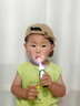 brushbaby兒童專用電動牙刷兩歲3歲6歲12歲以上定時保護(hù)軟毛聲波磁吸充電 熊貓款【2年質(zhì)保】1主機(jī)+3刷頭 曬單實拍圖