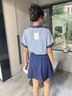 蘇洛琳（SULUOLIN）2025年春季夏天新款女士兩件一整套裝連衣裙小個子穿搭配氣質(zhì)衣服 藍色套裝 M 95-105斤 曬單實拍圖