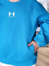 安德瑪（Under Armour）男女童套頭衛衣經(jīng)典百搭圓領(lǐng)休閑運動(dòng)衛衣251103131 藍色 160cm  曬單實(shí)拍圖