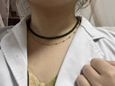 束芬玉髓項(xiàng)鏈女輕奢高檔小眾2025新款綠色串珠碧玉色鎖骨鏈情人節(jié)禮物 L2251綠玉髓項(xiàng)鏈（6mm） 曬單實(shí)拍圖