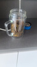 富光雙層玻璃杯支持團購定制泡茶杯辦公杯帶把 大容量男女水杯子580ML 曬單實拍圖