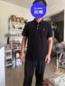 哈吉斯（HAZZYS）男裝 夏季三?？坌蓍e上衣索羅娜短袖POLO衫男ASTZE0CBX71 黑色BK L （175/96A 48） 曬單實拍圖