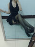 SK「繁夢(mèng)引」黑絲女薄款防勾絲黑色性感吊帶襪情調蕾絲一體長(cháng)筒襪 愛(ài)麗絲黑色 均碼  推薦身高155-180cm 曬單實(shí)拍圖